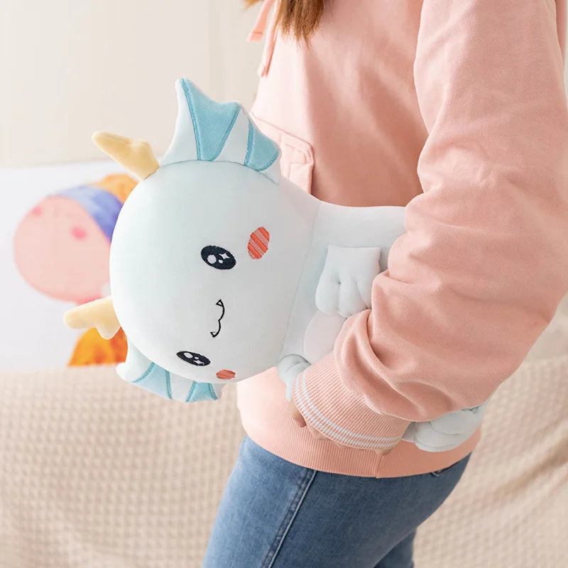 Cute Dragon Plushie with Gills and Horns - Image 3