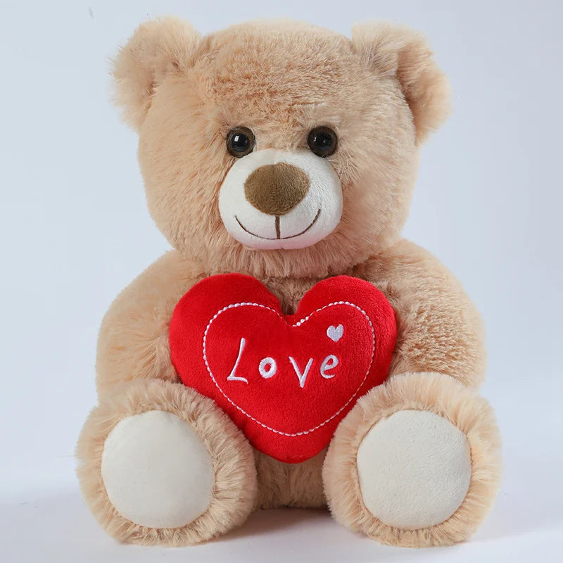 Soft Plush Bear with Red Love Heart - Image 7