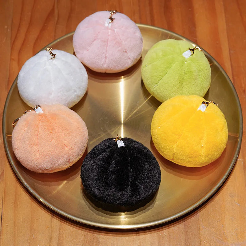 Large Pink Plush Steamed Bun Pillow - Image 2