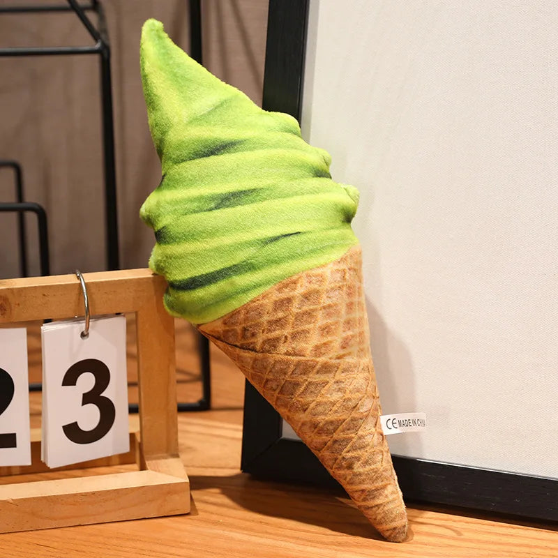 Realistic Ice Cream Cone Plush Pillow - Image 11