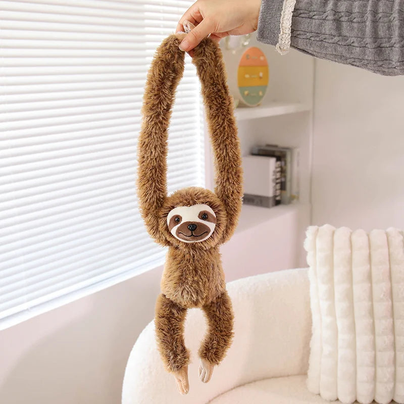 Sweet Sloth Plush Toy with Long Hugging Arms - Image 6