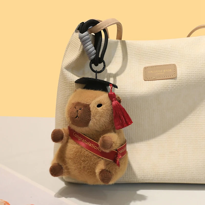 Adorable Graduation Plush Keychain with Ribbon - Image 9