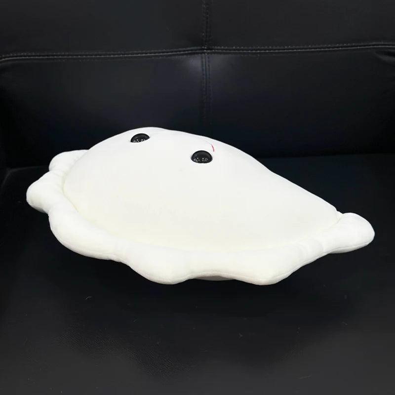 White Dumpling Plush Pillow with Happy Face - Image 5