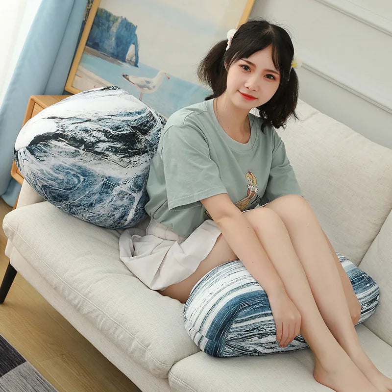 Realistic Stone Shaped Plush Pillow - Image 5