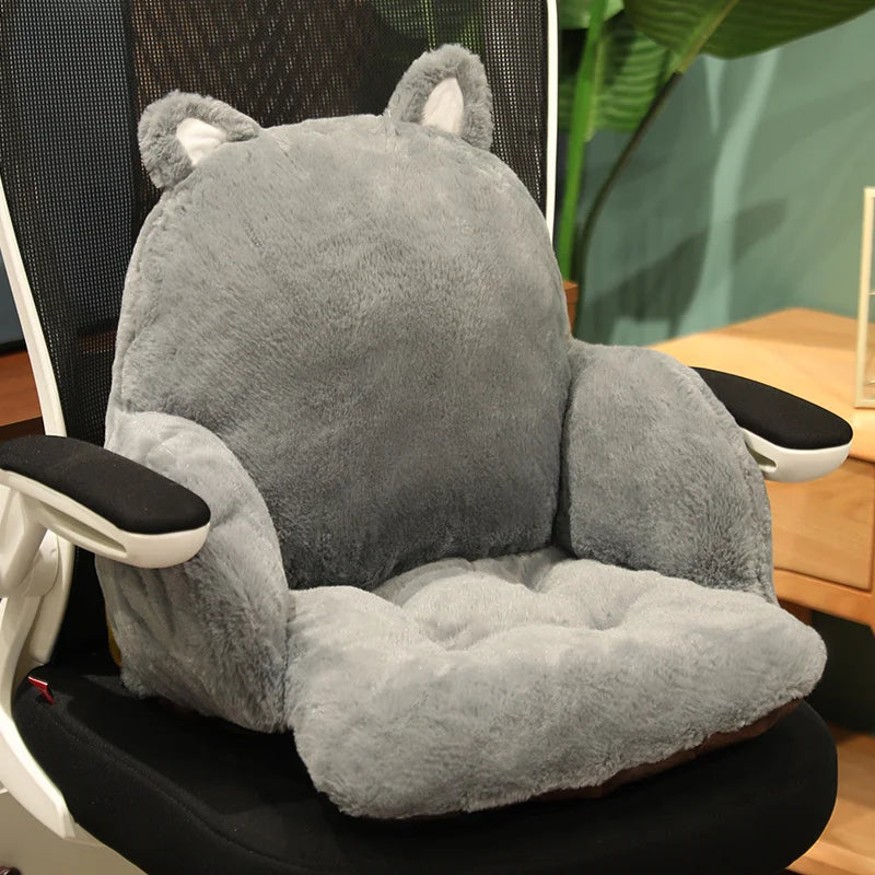 Plush Spotted Cow Back and Seat Cushion - Image 12