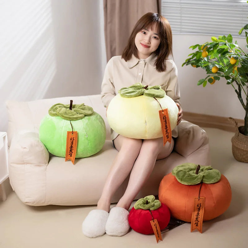 Soft Persimmon Fruit Plush Cushion - Image 5