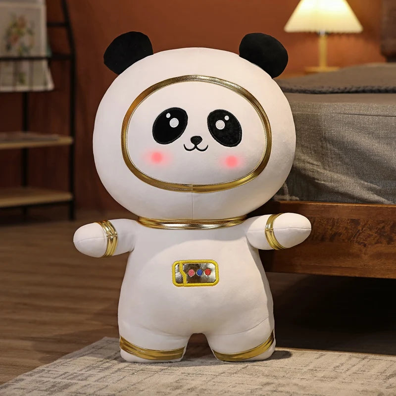 White Astronaut Plush Toy with Gold Patches - Image 7