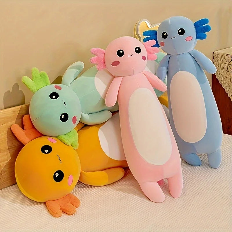 Pastel Axolotl Plush Long Body Pillow - Image 3
