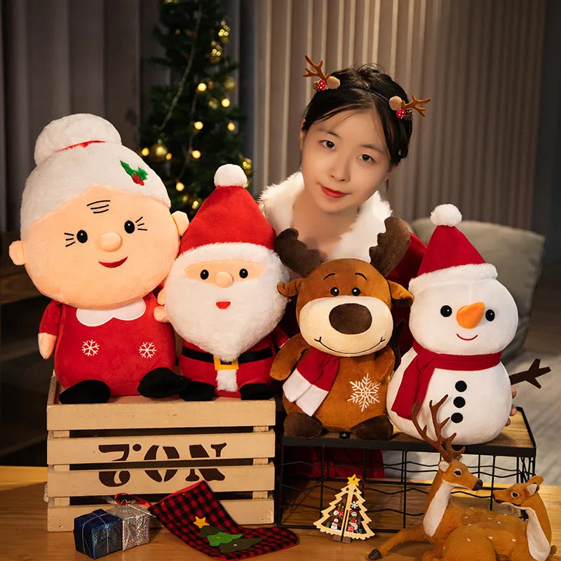 Christmas Santa & Mrs. Claus Plush Duo - Image 5
