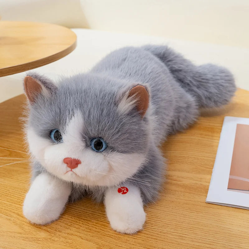 Fluffy Realistic Plush Cat Toy - Image 10