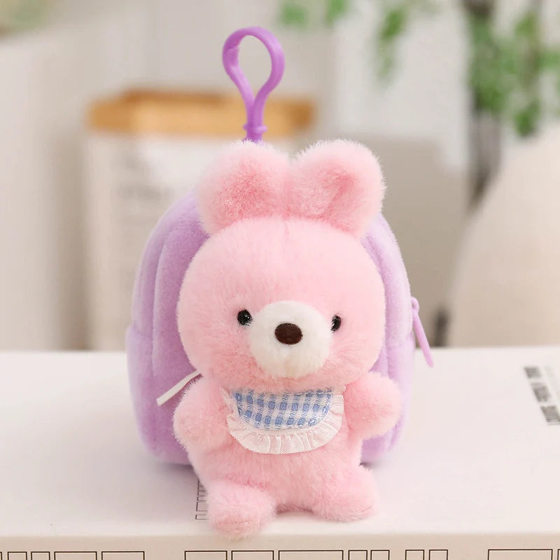 Orange Cat Plush Mini Backpack Keychain - Image 13
