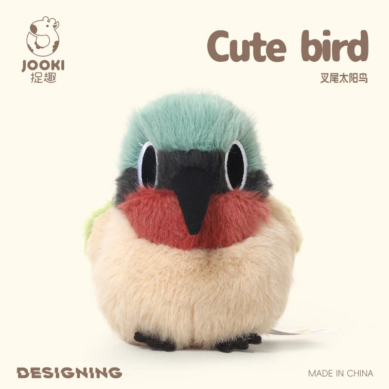 Cute Black Bird Plush Toy with Spiky Hair - Image 6