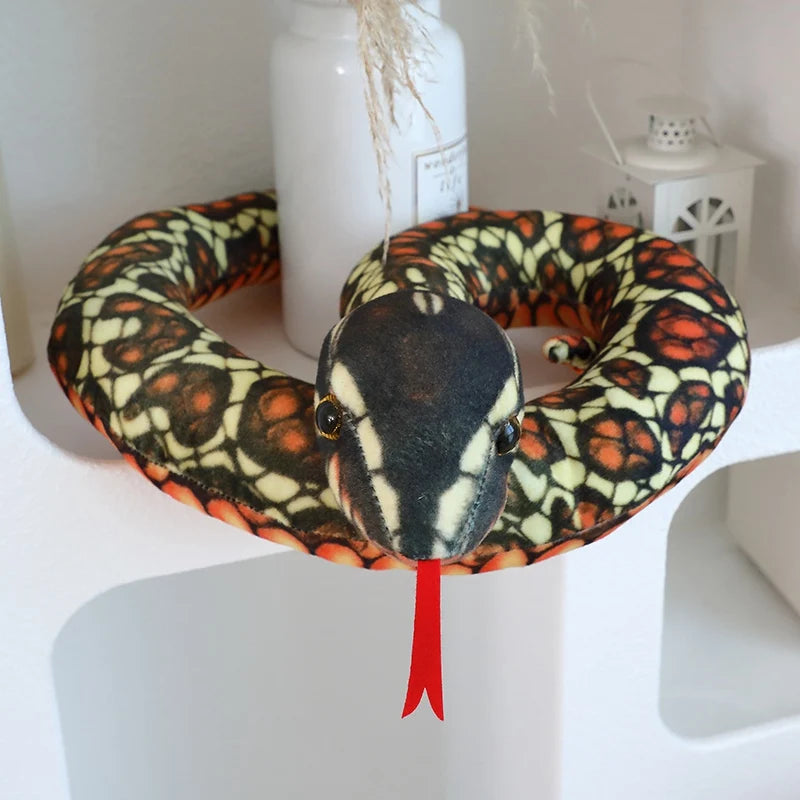 Soft Coiled Realistic Snake Plush Toy - Image 4