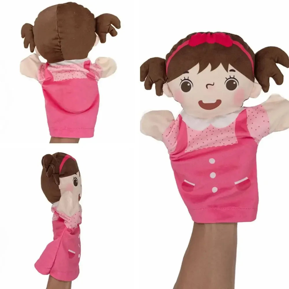 6-Piece Family Plush Hand Puppet Set - Image 3