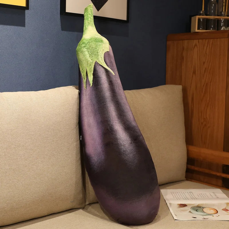 Soft Plush Vegetable Toys: Eggplant, Carrot, Tomato - Image 15
