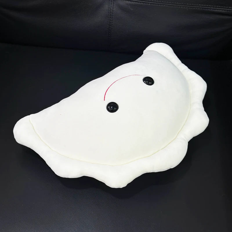 White Dumpling Plush Pillow with Happy Face - Image 3