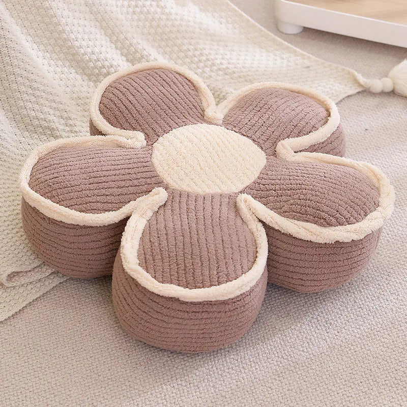 Cozy Knitted Flower Floor Cushion - Image 7