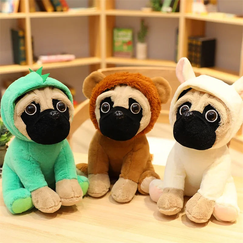 Cute Pink Rabbit Pug Plush Toy - Image 6