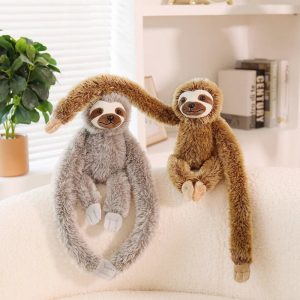 Sweet Sloth Plush Toy with Long Hugging Arms