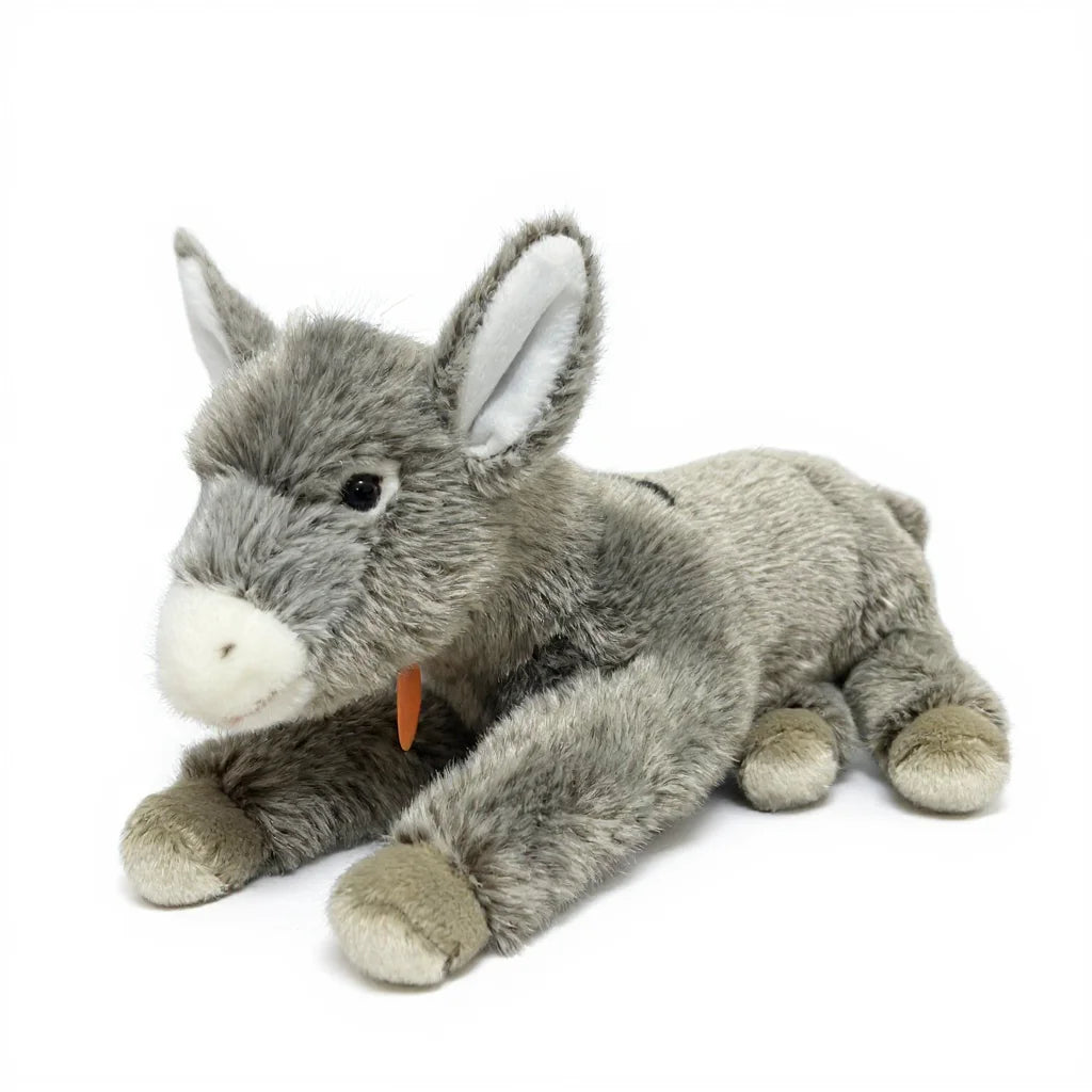 Oversized Gray Plush Lying Donkey - Image 5
