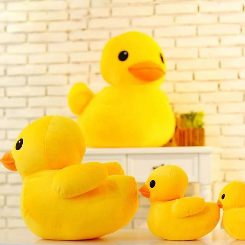 Chubby Bright Yellow Plush Duck Toy - Image 2