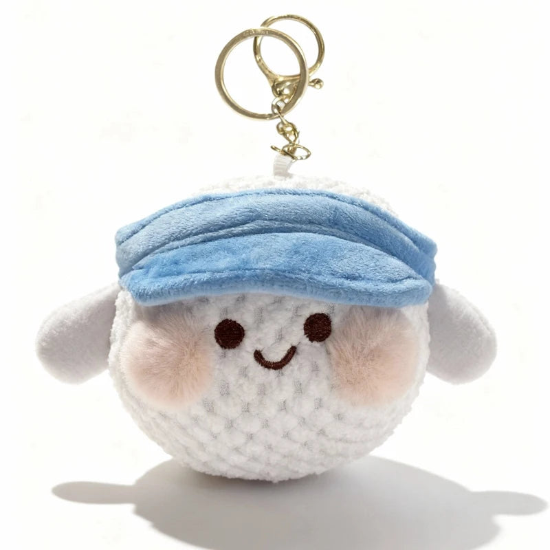 Cute Sports Ball Plush Keychains Set of 5 - Image 8