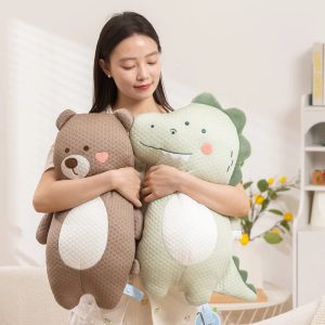 Cute Quilted Plush Bear & Dinosaur Toy