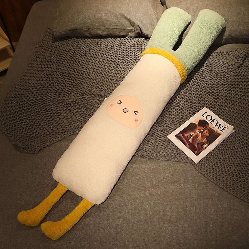 Soft Oversized Mushroom Plush Body Pillow with Face - Image 4