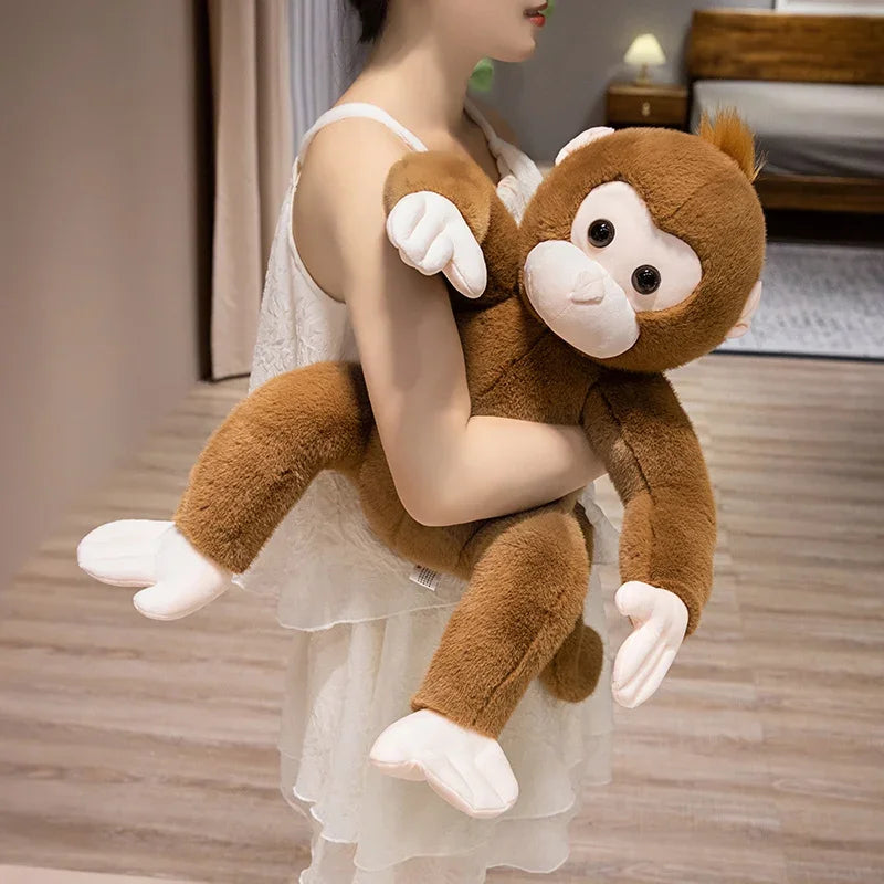 Large Brown Monkey Plush Toy - Image 3