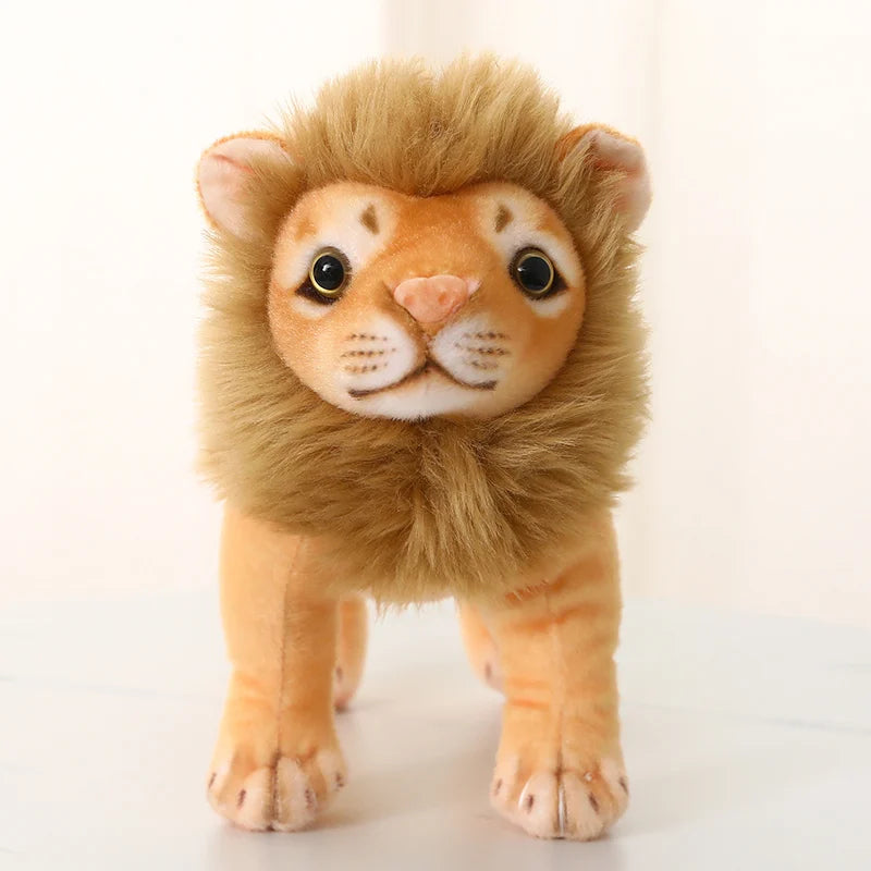 Light Orange Plush Lion Cub with Brown Mane - Image 8