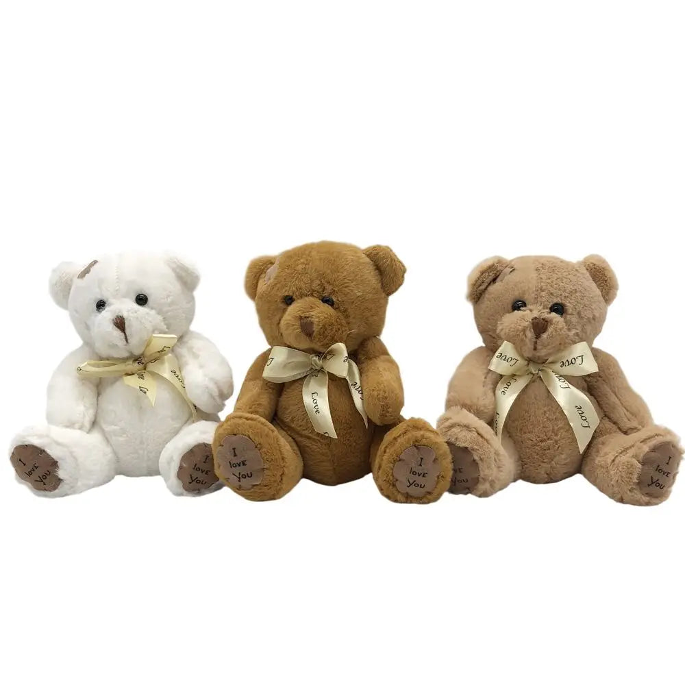Pair of Plush Teddy Bears with 'I Love You' Feet - Image 2