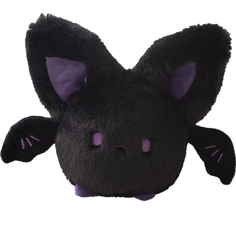 Cute White and Black Bat Plush Toy - Image 3