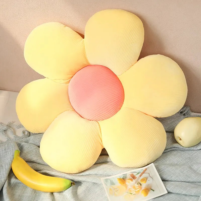 Soft Ribbed Flower Floor Cushion - Image 10