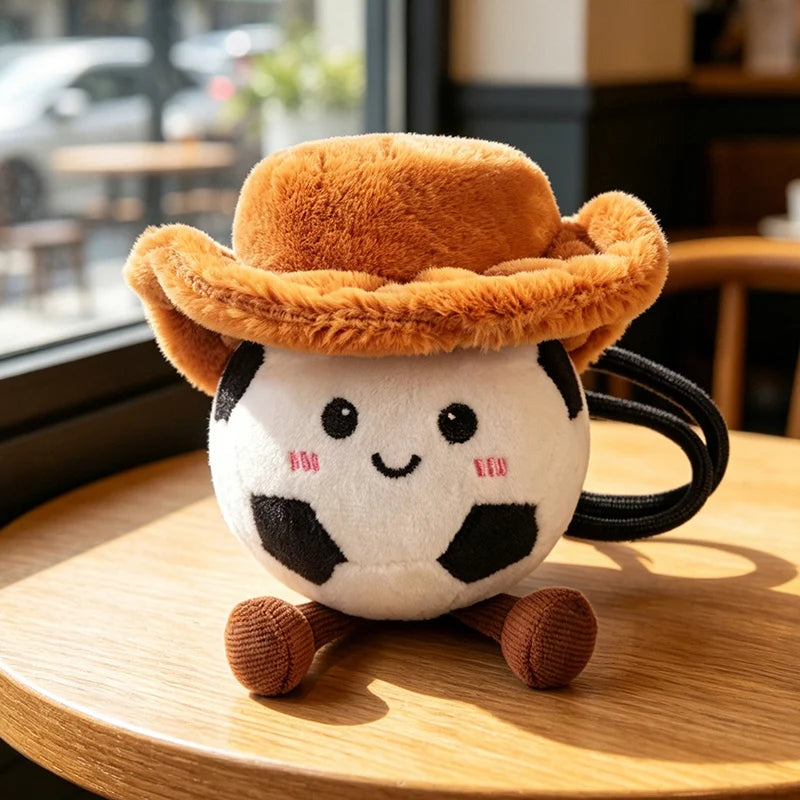 Cute Plush Sports Ball Character Keychains - Image 9