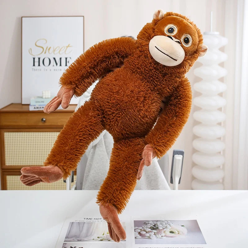 Soft Red-Brown Hugging Orangutan Plush - Image 3