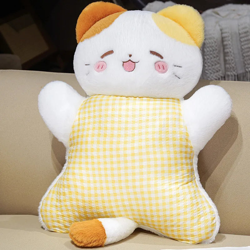 Adorable Elephant Plush Pillow with Gingham Body - Image 8