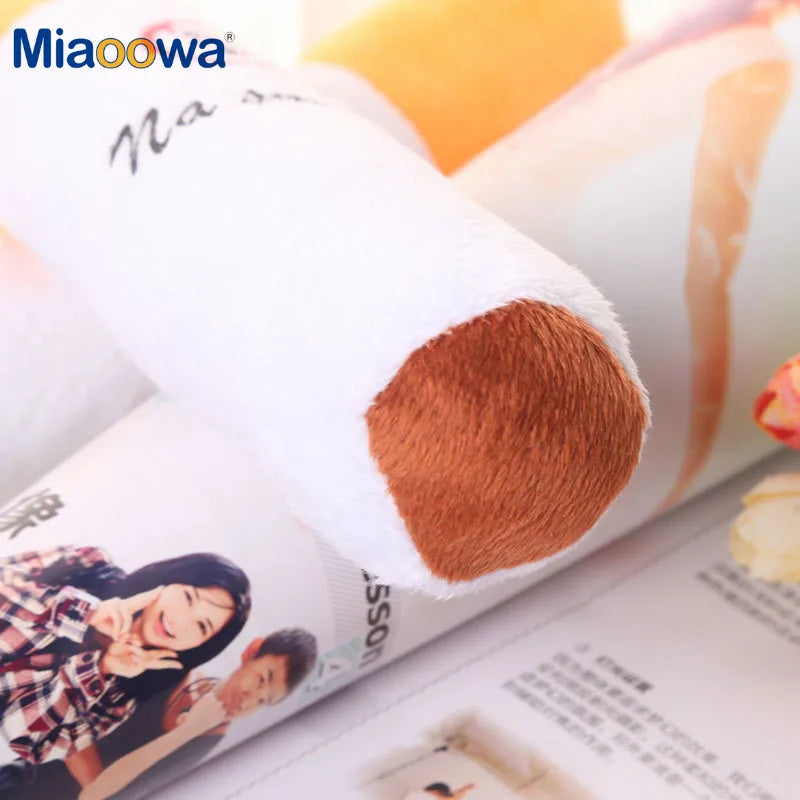 Novelty Cigarette Plush Pillow with No Smoking - Image 2