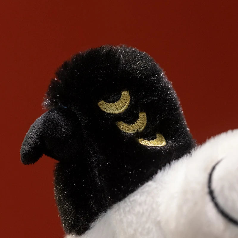 Black and White Plush with Top Hat and Big Eye - Image 5