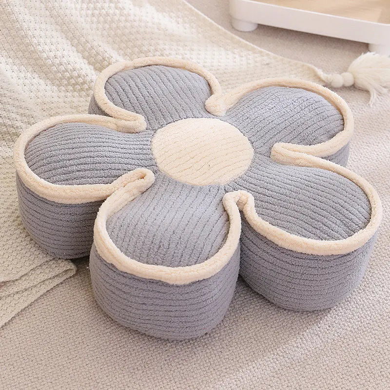 Cozy Knitted Flower Floor Cushion - Image 11