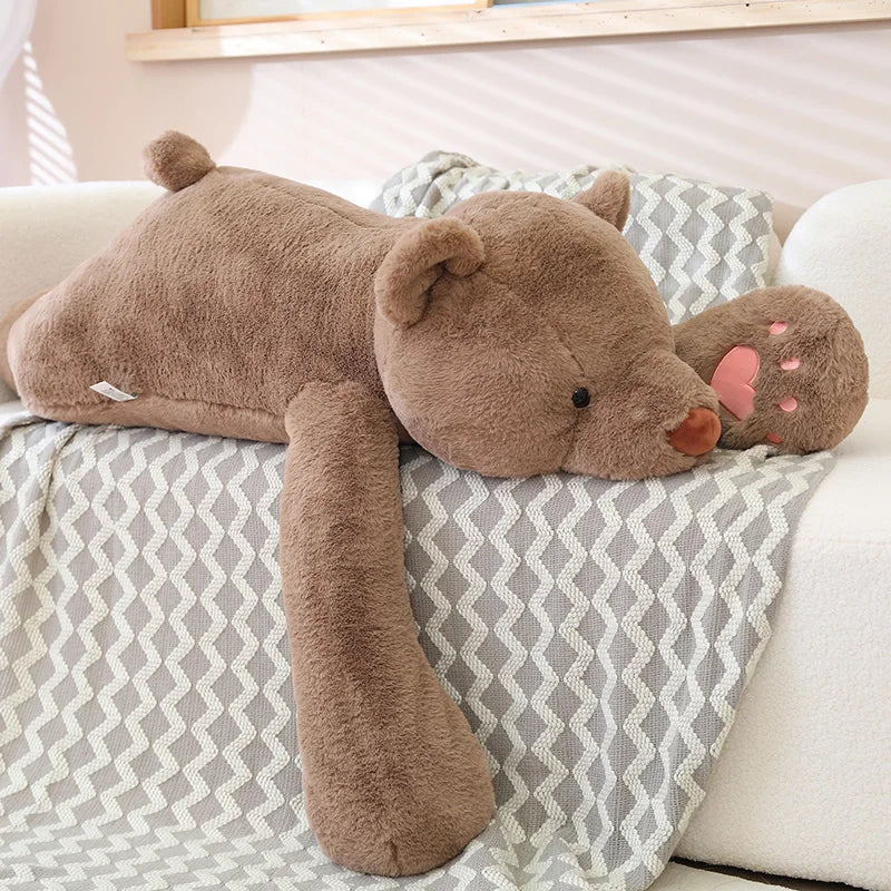 Soft Giant White Plush Bear Cuddle Pillow - Image 8
