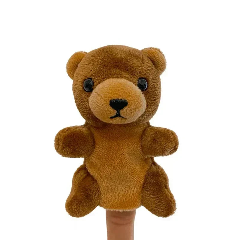 6-Piece Plush Wild Animal Finger Puppet Set - Image 12