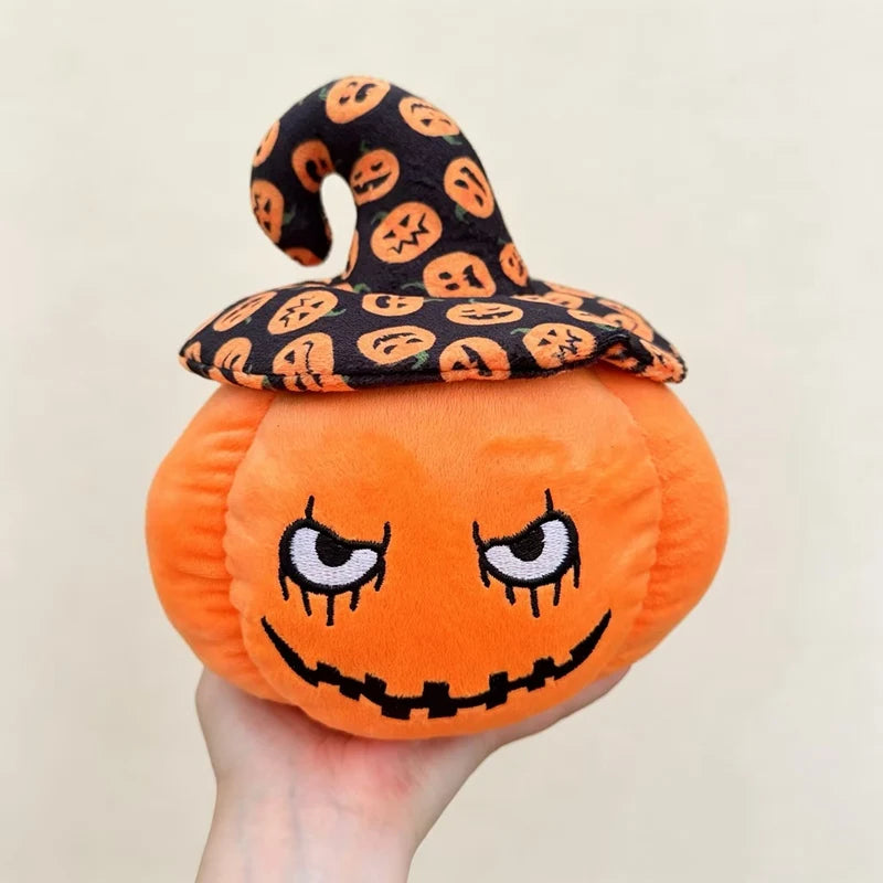 Halloween Pumpkin Plush with Assorted Witch Hats - Image 6