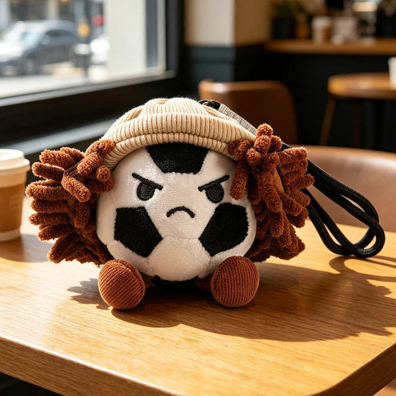 Cute Plush Sports Ball Character Keychains - Image 7