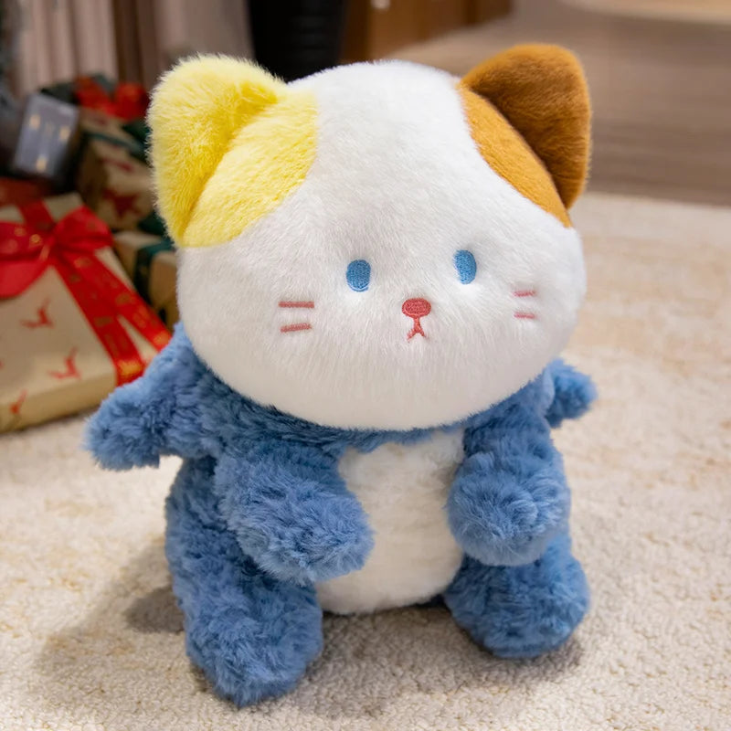 Cute Fluffy Husky in Blue Shark Costume - Image 5