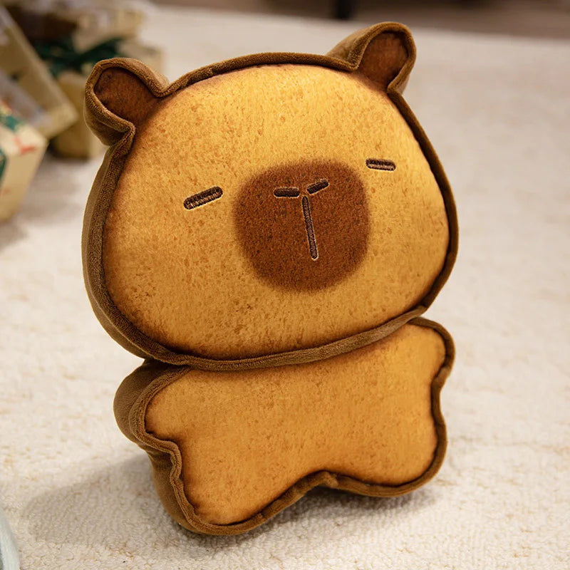 Soft Toast Bear Plush Pillow with Chef Hat - Image 8