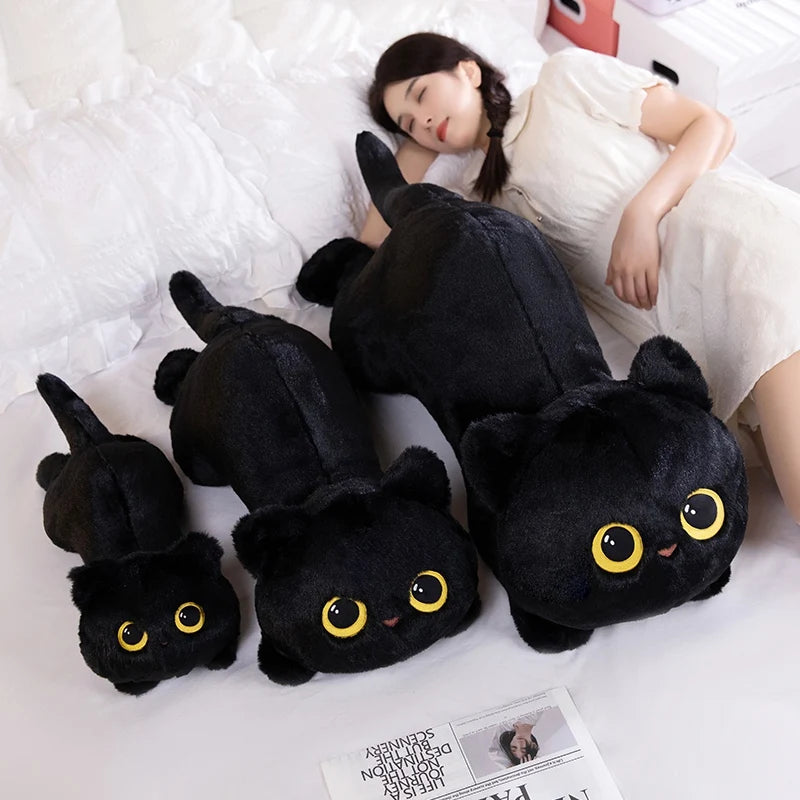 Cute Lying Cat Plush Hugging Pillow - Image 2