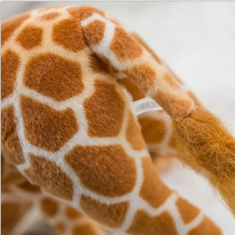 Soft Realistic Brown Spotted Giraffe Plush - Image 5