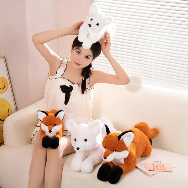 Orange Fox with White Bear on Back Plush - Image 5