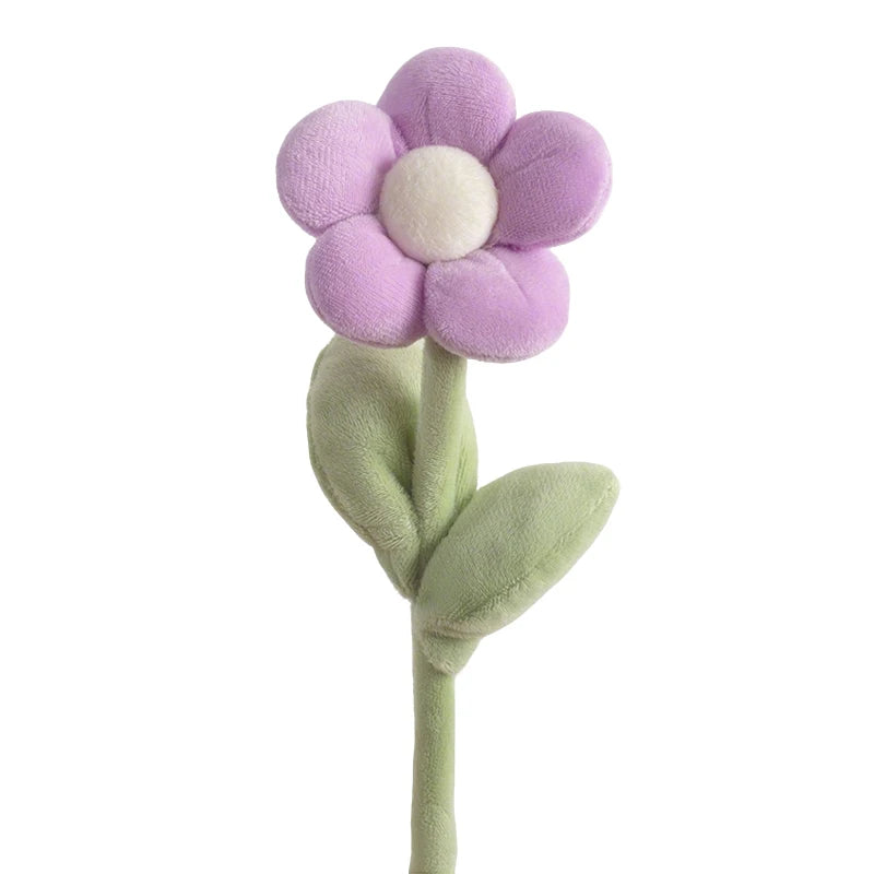 Mixed Pastel Plush Daisy and Tulip Bouquet - Image 6
