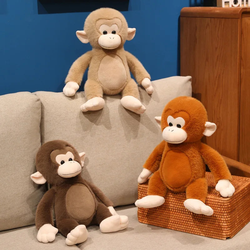 Cute Assorted Brown Monkey Plush Animal - Image 2